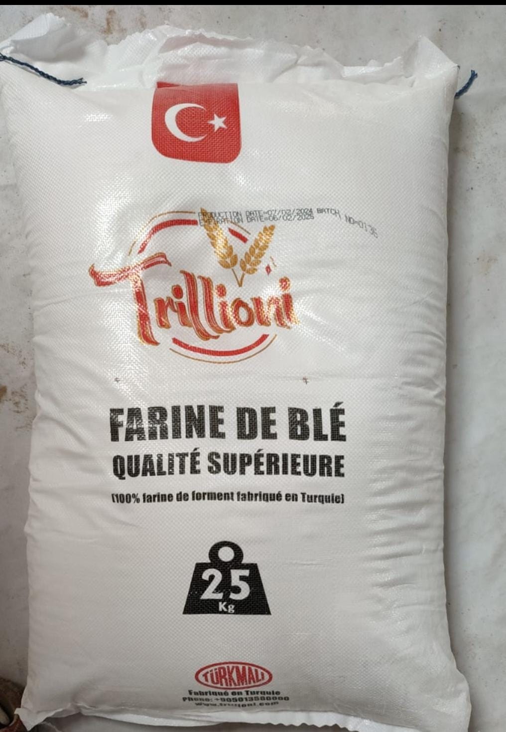 Trillioni - Turkish Flour - 25kg